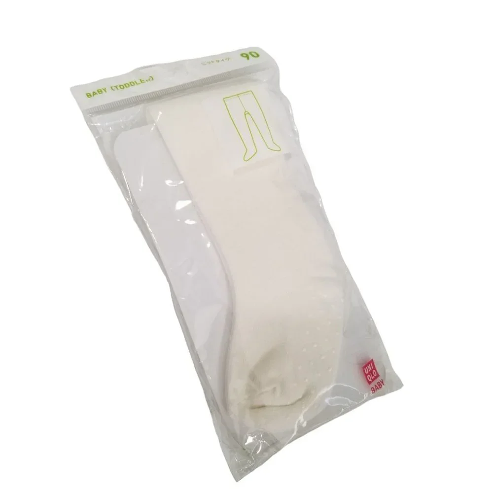 NWT UNIQLO‎ Baby Gripped Footed Stockings Size 18-24M Color Off White